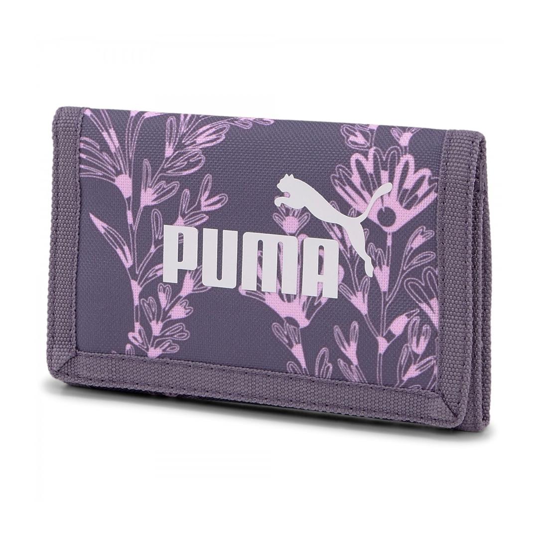 Puma Phase AOP Wallet pénztárca, lila, virág mintás